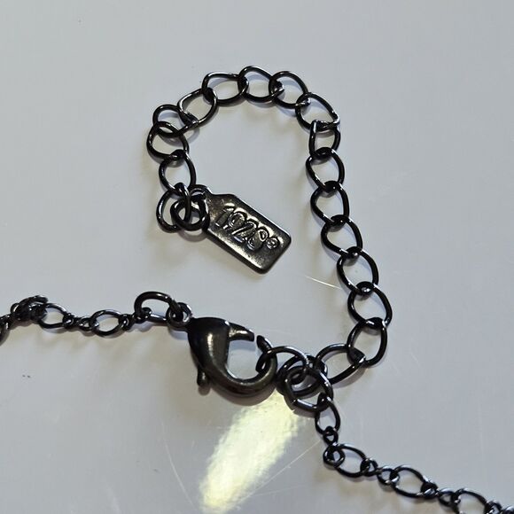 **Sale** 1928 Black Red Y Style Butterfly Necklace 15.5 To 18.5" - Picture 13 of 13